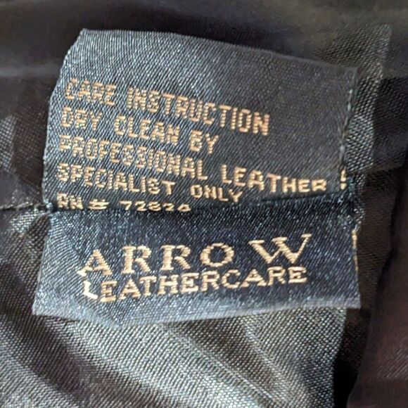 VTG Golden Bear Cisco 10th Anniversary Embroidered Womens Black Leather Jacket S - Picture 11 of 11